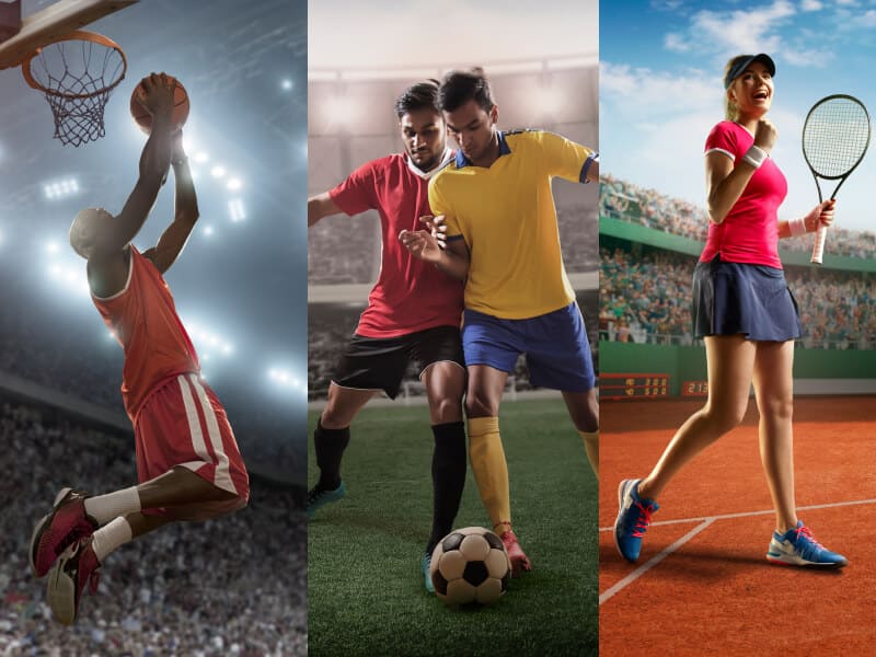 Sports betting action image representing live match moments on EK777